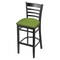 Holland Bar Stool Co 30" Bar Stool, Black Finish, Canter Kiwi Green Seat 314030Blk009 - alternate 1